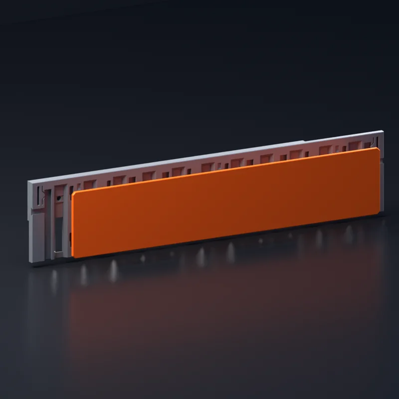 Render of MODULITH Decor Faceplate Back Cover - 3W-1H