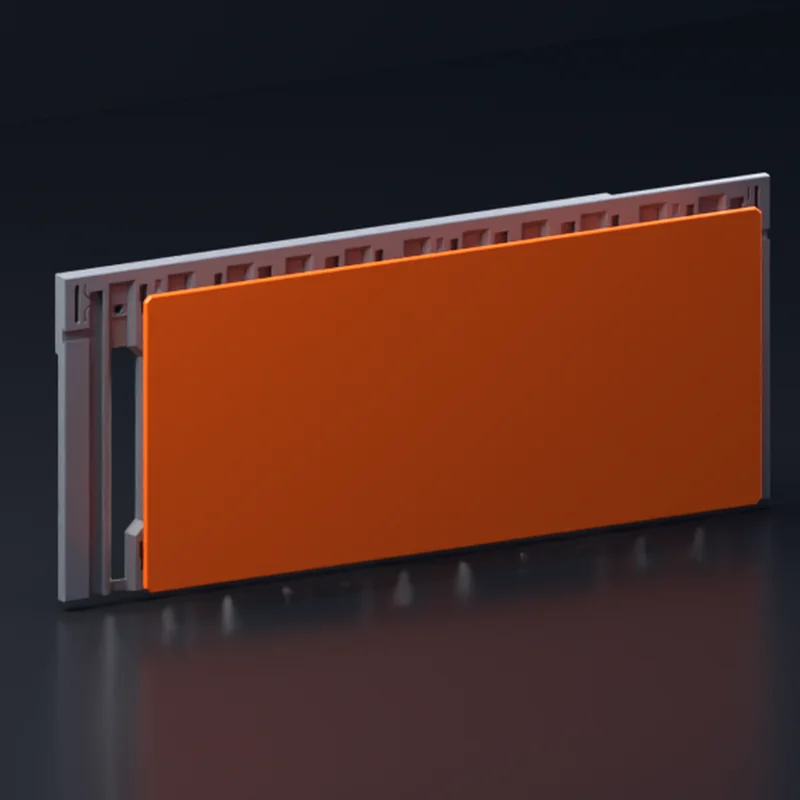 Render of MODULITH Decor Faceplate Back Cover - 3W-2H