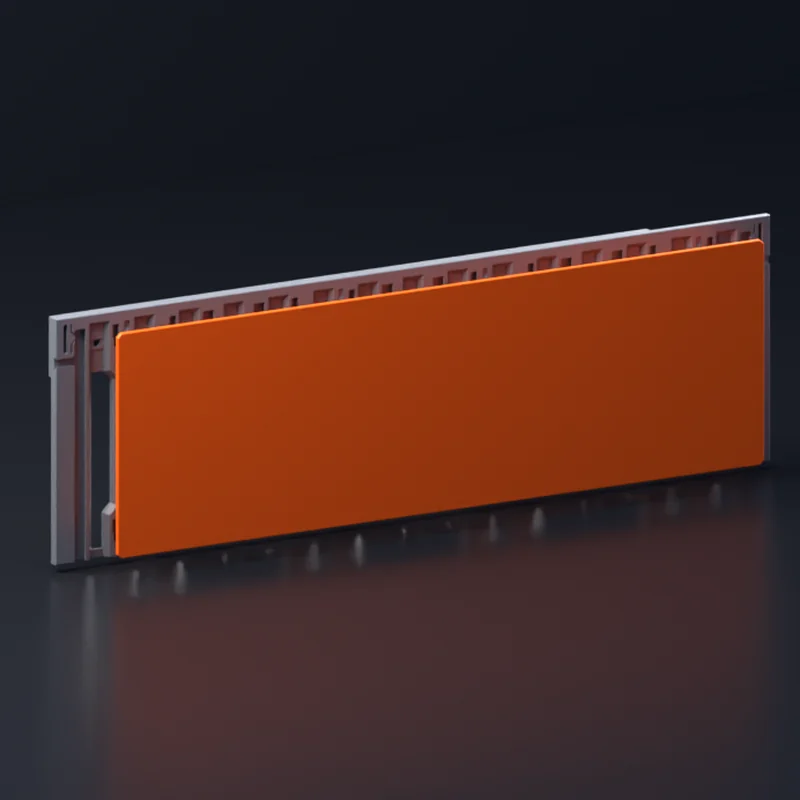 Render of MODULITH Decor Faceplate Back Cover - 4W-2H